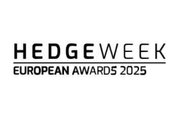 Logo that says Hedgeweek European Awards 2025 