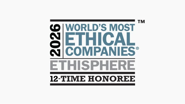 Logo of Ethisphere, showing that U.S. Bank was named one of the world’s most ethical companies. 